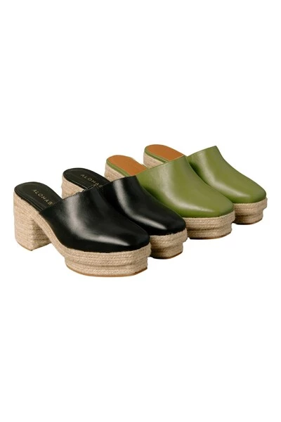 ALOHAS Schoenen Clogs Green 4 ALOHAS Schoenen Clogs Green - Afbeelding 4