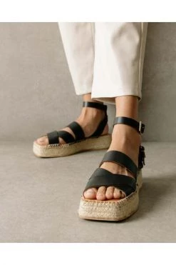 ALOHAS Sandalen County Espadrilles Black -Aloha Winkel 017a6c1ce920247bbd455d142c31b239