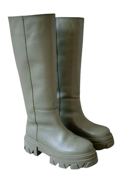 ALOHAS Snowboots Katiuska Leather High Boots Green 5 ALOHAS Snowboots Katiuska Leather High Boots Green - Afbeelding 5