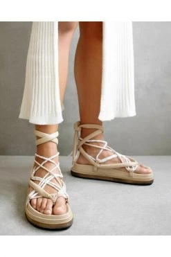 ALOHAS Sandalen Jungle Stone Laced Up Sandals Beige -Aloha Winkel 05b5c049909dc7c74c57503e4a377bfa