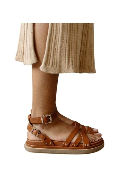 ALOHAS Sandalen Buckle Up Sandals Brown 4 ALOHAS Sandalen Buckle Up Sandals Brown - Afbeelding 4