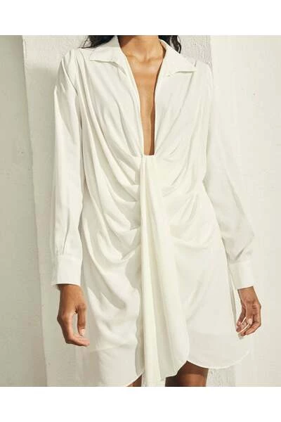 ALOHAS Casual Jurken Liberica Dress Beige 3 ALOHAS Casual Jurken Liberica Dress Beige - Afbeelding 3