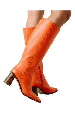 ALOHAS Enkellaarsjes East BOOTS Orange -Aloha Winkel 12004208f76b89d49373c771f2b8bbd7