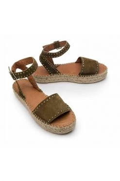 ALOHAS Sandalen Rome Studded Espadrilles Green -Aloha Winkel 1267a0a9da526de64ab9fd04e58fbf81