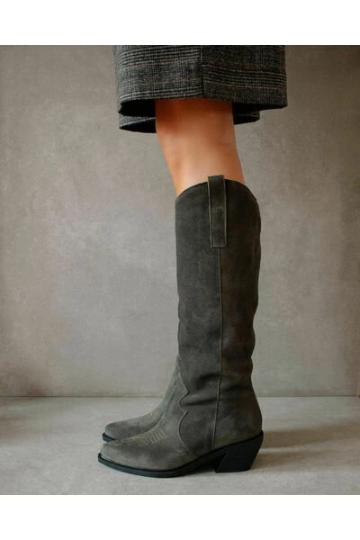 ALOHAS Laarzen Mount Suede Boots Green 1 ALOHAS Laarzen Mount Suede Boots Green