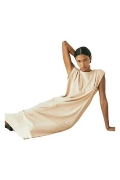 ALOHAS Casual Jurken Lossy Dress Beige -Aloha Winkel 1441822c5e8c97829e40c8ea62bcb9f9