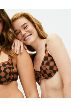 ALOHAS Bikini's The Loop Bikini Top Brown