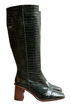 ALOHAS Schoenen East Croco Forest Green
