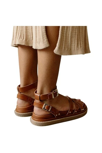 ALOHAS Sandalen Buckle Up Sandals Brown 2 ALOHAS Sandalen Buckle Up Sandals Brown - Afbeelding 2
