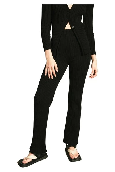 ALOHAS Wijde Broeken Drive Pants Black 6 ALOHAS Wijde Broeken Drive Pants Black - Afbeelding 6