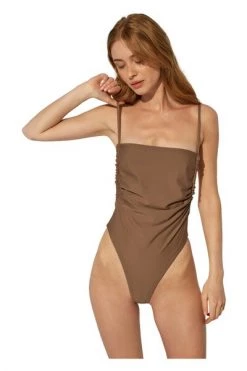 ALOHAS Badpakken The Elipse Swimsuit Brown