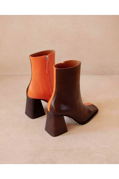 ALOHAS Schoenen South Bicolor Leather Boots Brown 4 ALOHAS Schoenen South Bicolor Leather Boots Brown - Afbeelding 4