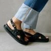 ALOHAS Sandalen Marshmallow Quilted Sandals Black