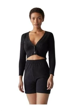 ALOHAS Korte Broeken Roomy Knit Shorts Black 9 ALOHAS Korte Broeken Roomy Knit Shorts Black -Aloha Winkel 20712bfc90f66ac38def15688160801f