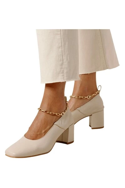 ALOHAS Agent Anklet PUMPS Beige 3 ALOHAS Agent Anklet PUMPS Beige - Afbeelding 3