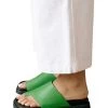 ALOHAS Slippers Toe Ring Flop Shoes Green