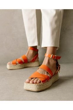 ALOHAS Sandalen County Espadrilles Orange -Aloha Winkel 273376da274abfb69b59c543d596f768