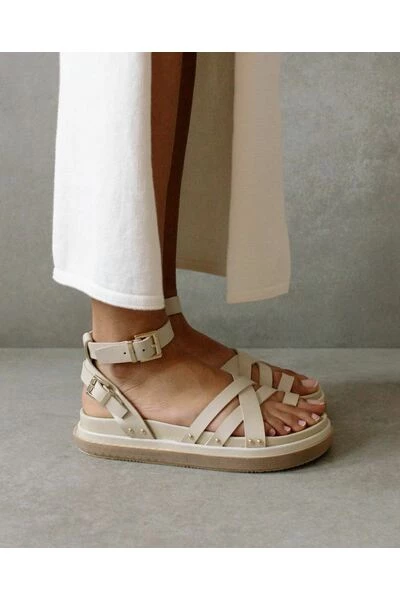ALOHAS Sandalen Buckle Up Shoes Beige 2 ALOHAS Sandalen Buckle Up Shoes Beige - Afbeelding 2