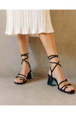 ALOHAS Sandalen Goldie Heel Sandals Black -Aloha Winkel 295d48b514a8152cc6363574279144fd