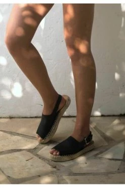 ALOHAS Sandalen Back Strap Shoes Black