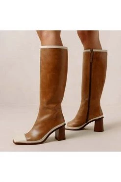 ALOHAS Enkellaarsjes East Retro Brown