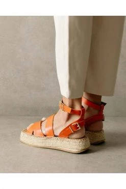 ALOHAS Sandalen County Espadrilles Orange -Aloha Winkel 2f804db64b406360bf3aa2b399c0e85b