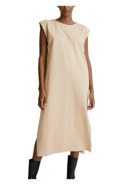 ALOHAS Casual Jurken Lossy Dress Beige -Aloha Winkel 2fe100327dec9f8b05b614a83a793304