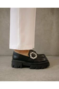 ALOHAS Loafers Trailblazer Crystal Shoes Black