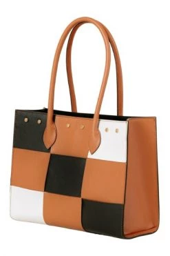 ALOHAS Handtassen The W Scacchi Brown -Aloha Winkel 31cf8111d4254ecf564dd4c8b4b59907