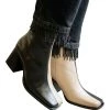 ALOHAS Enkellaarsjes South Bicolor Stone Boots Black