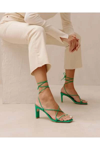 ALOHAS Sandalen Bellini Shiny Sandals Green 2 ALOHAS Sandalen Bellini Shiny Sandals Green - Afbeelding 2