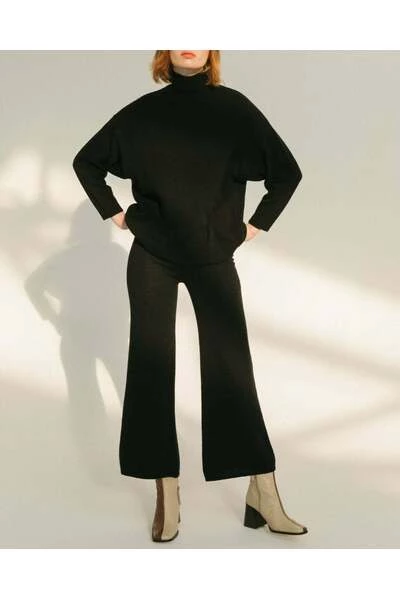 ALOHAS Wijde Broeken Easy Fall Pants Black 6 ALOHAS Wijde Broeken Easy Fall Pants Black - Afbeelding 6