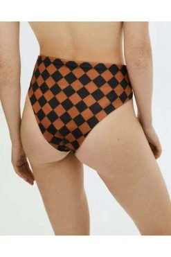 ALOHAS Bikini's The Pentagon Bikini Bottom Scacchi Brown -Aloha Winkel 3678b8c506fc1f669329d850f8c323c6