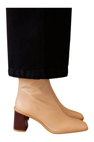 ALOHAS Enkellaarsjes Shoes Beige 6 ALOHAS Enkellaarsjes Shoes Beige - Afbeelding 6