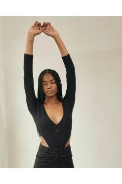 ALOHAS Bodies Glace Bodysuit Black