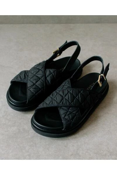 ALOHAS Sandalen Marshmallow Quilted Sandals Black 5 ALOHAS Sandalen Marshmallow Quilted Sandals Black - Afbeelding 5