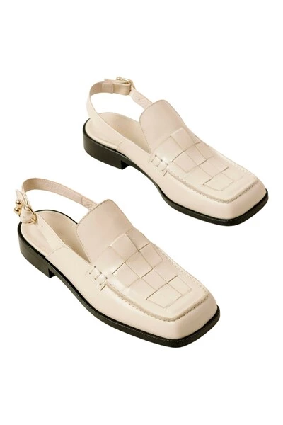 ALOHAS Abe Braided Loafers White 1 ALOHAS Abe Braided Loafers White