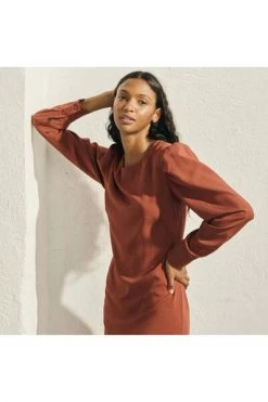 ALOHAS Casual Jurken Exclesa Dress Brown -Aloha Winkel 3e52d29ccbb4ca54532cc0e758a8cce8