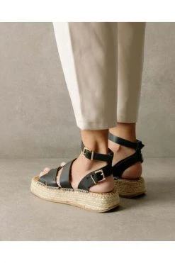 ALOHAS Sandalen County Espadrilles Black -Aloha Winkel 3e84da1605bf2ce196b1a91fcfb26847