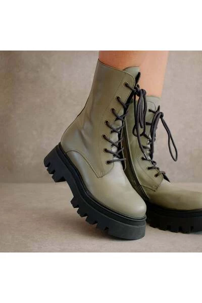 ALOHAS Laarzen Globetrotter Boots Green 3 ALOHAS Laarzen Globetrotter Boots Green - Afbeelding 3