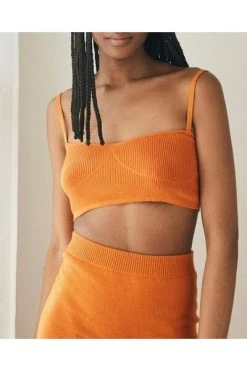 ALOHAS Midirokken Deal Skirt Orange