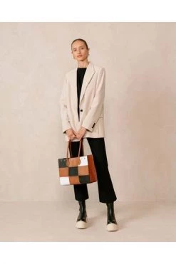 ALOHAS Handtassen The W Scacchi Brown -Aloha Winkel 44374691b11c6ca74bf71ac13b0735ad