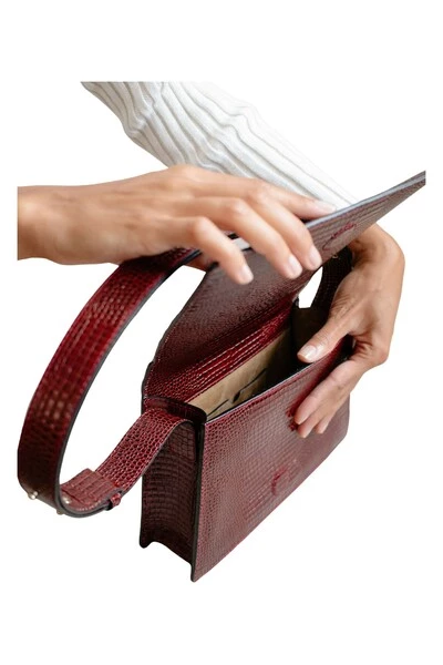 ALOHAS Schoudertassen Meridiem Mahogany Croco Brown 6 ALOHAS Schoudertassen Meridiem Mahogany Croco Brown - Afbeelding 6