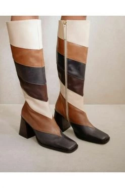 ALOHAS Schoenen North Patchwork Vintage Boots Brown