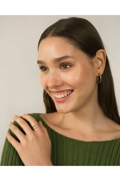 ALOHAS Oorbellen Nice Nail Loops Yellow -Aloha Winkel 494cfd453624e14ac26b779d46e98dc3