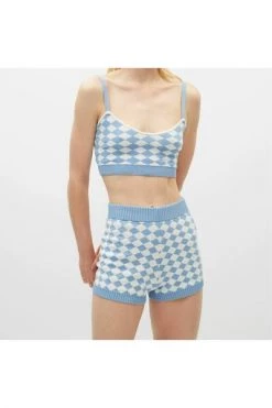 ALOHAS Korte Broeken Nice Shorts Scacchi Blue -Aloha Winkel 4c05e86be0785ba7f9862544b9c57647