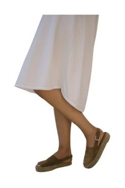 ALOHAS Espadrilles Back Strap Sandals Brown