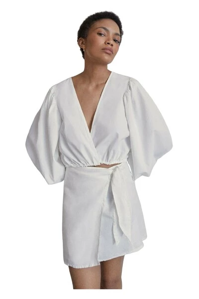 ALOHAS Blouses Dazzling Blouse White 3 ALOHAS Blouses Dazzling Blouse White - Afbeelding 3