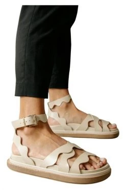 ALOHAS Sandalen Wavy Sandals White