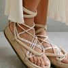 ALOHAS Sandalen Jungle Stone Laced Up Sandals Beige